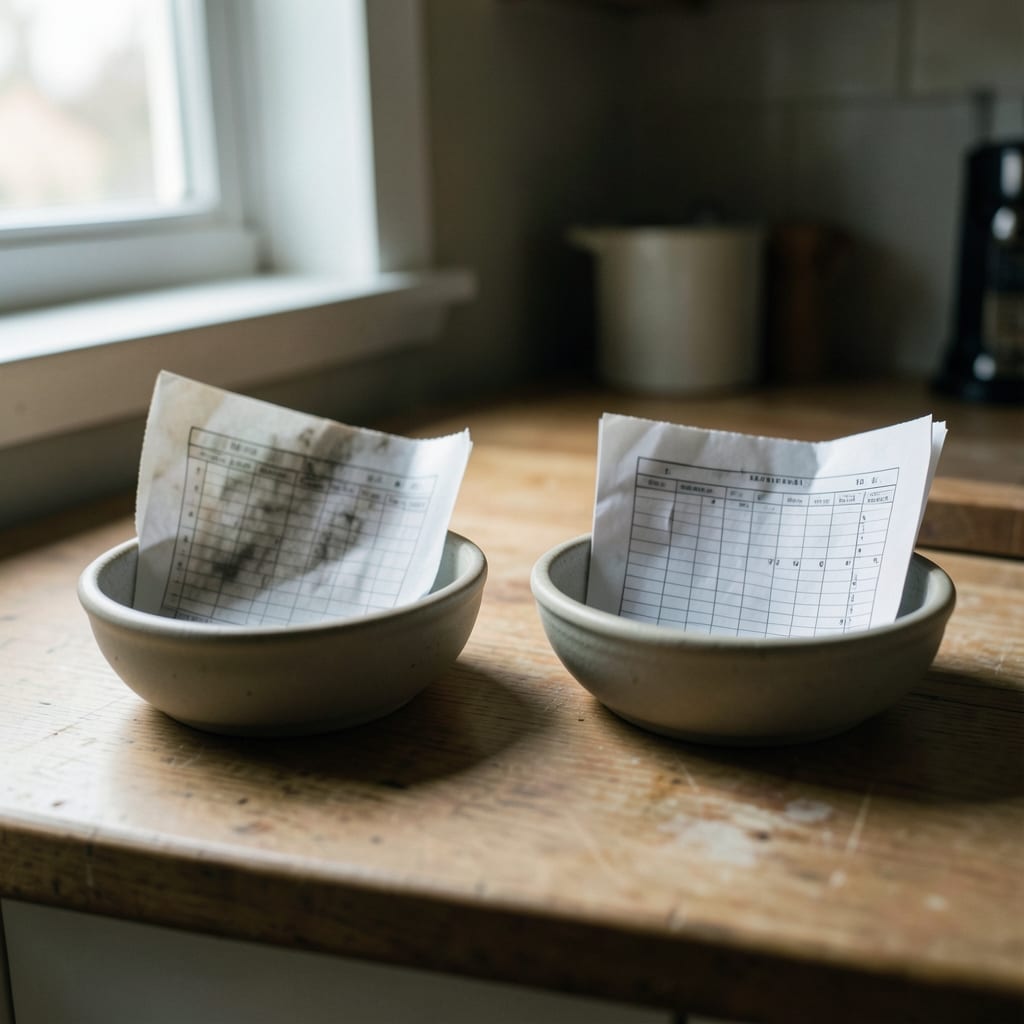 Two versions of the same dish, side by side